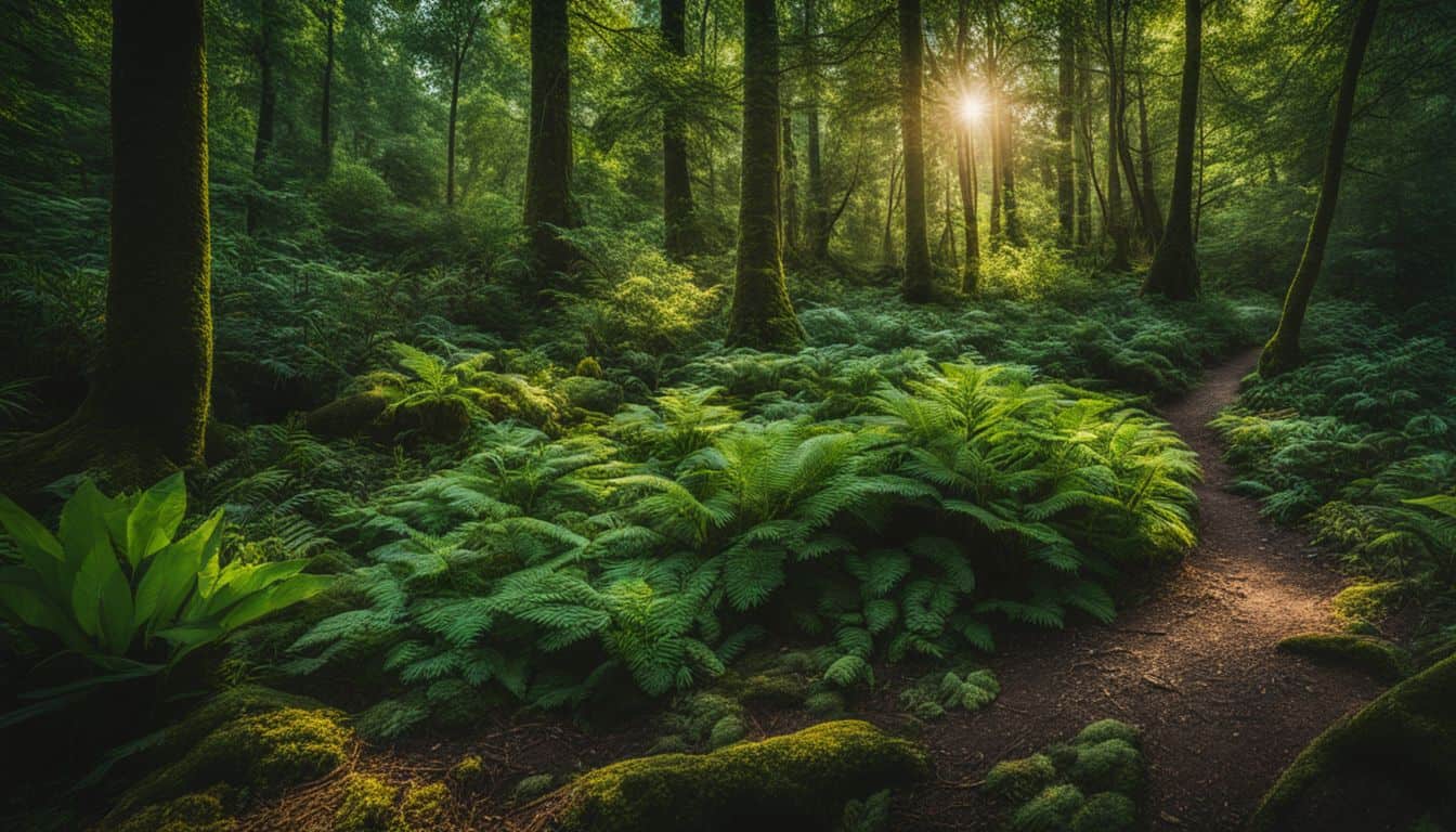 A diverse group of people in various styles enjoying nature.